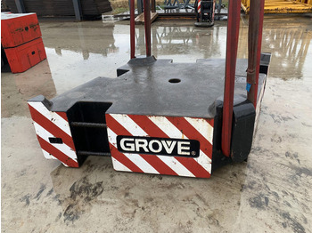 Grove Grove GMK 6400 counterweight 10 ton - Contrappeso