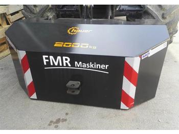 Contrappeso Hauer 2000 KG Frontklods
