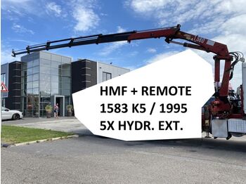 HMF 1583 K5 + REMOTE CONTROL - 5X HYDRAULIC EXTE  - gru per autocarro