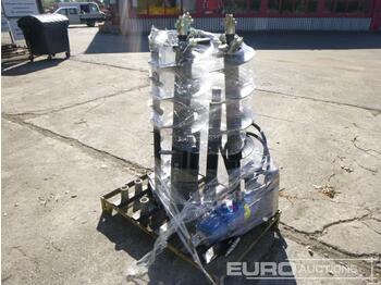  Unused B2000 Earth Auger Unit, 2 Extensions (800+500mm), 4 Bits (400+300+250+100mm), MS03 Adapter - trivella