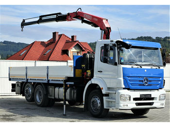 Autocarro pianale Mercedes-Benz ACTROS Pritsche 6,50m + Kran Topzustand!