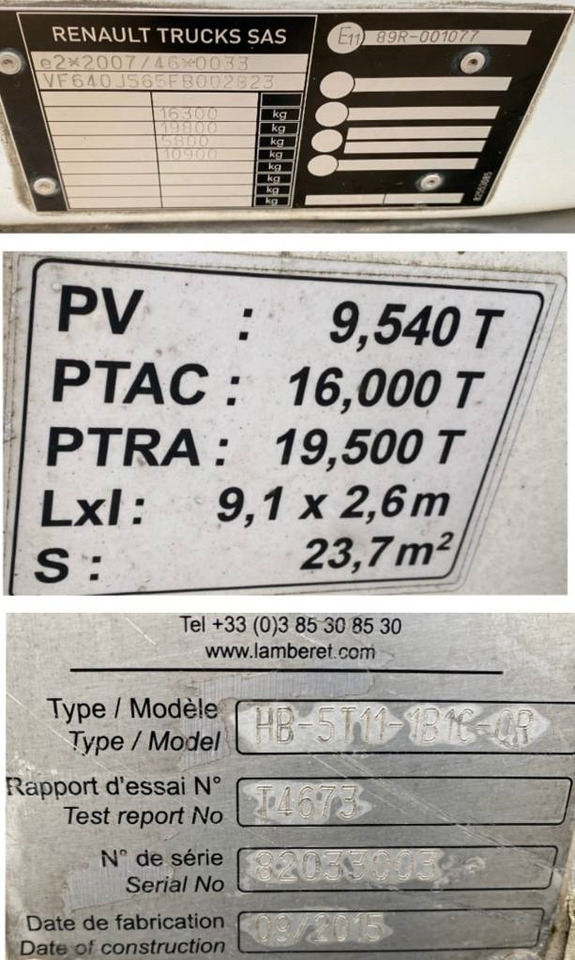 Autocarro frigorifero Renault D240 /LAMBERET/CARRIER 1150 *A REPARER*