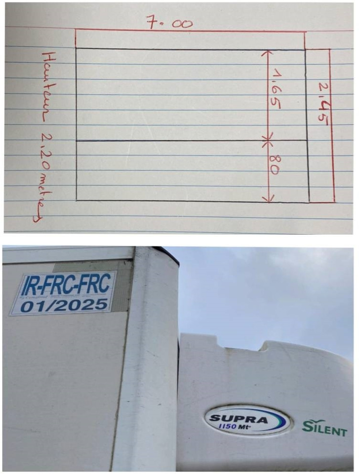 Autocarro frigorifero Renault D240 /LAMBERET/CARRIER 1150 *A REPARER*