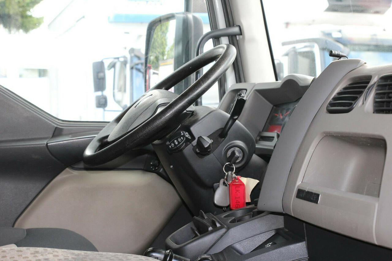 Autocarro furgonato Renault Midlum   Koffer 4,1m   seitliches Rolltor + Tür