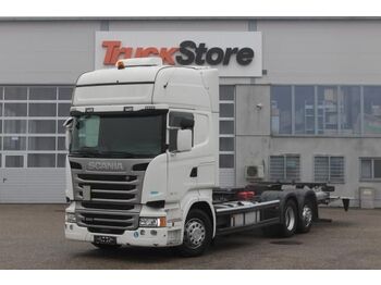 Autocarro portacontainer/ Caisse interchangeable Scania R490 LADEBORDWAND BDF