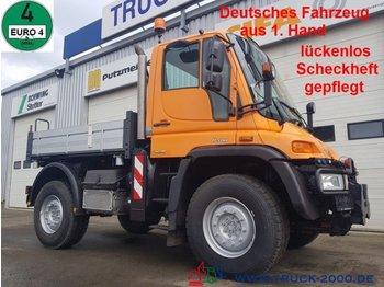Autocarro ribaltabile Mercedes-Benz Unimog U 400 4x4 3 S. Wechsellenkung Scheckheft
