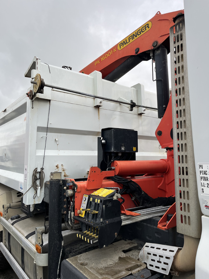 Autocarro ribaltabile RENAULT Premium Lander 460dxi bibenne grue Palfinger pk16001