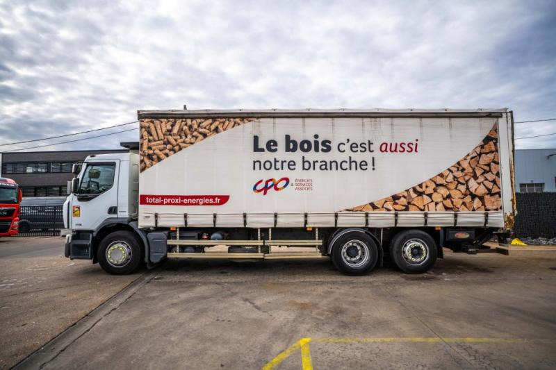 Camion centinato Renault PREMIUM 310 6X2 + Palfinger 2.5T