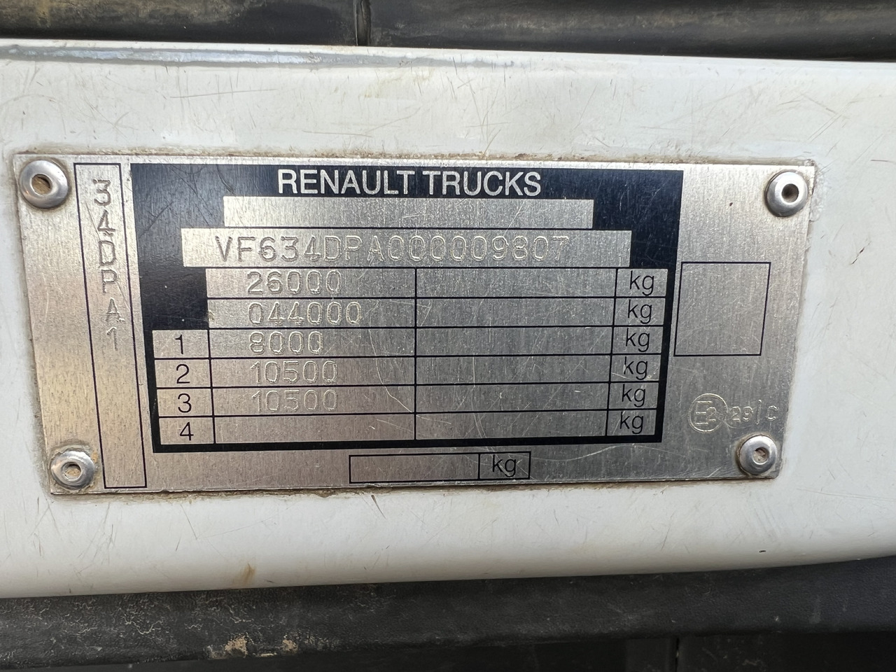 Camion con gru RENAULT plateau grue radio commandée 380 DXI