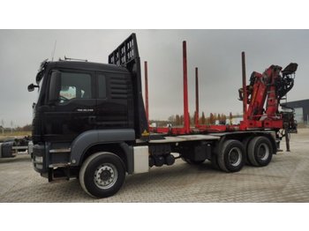 Camion per il trasporto di legname MAN TGS 26.540 XL 6x4 Doll-Kurzholz, KESLA 2111Z: foto 1