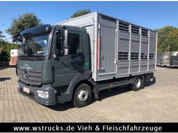 Autocarro trasporto bestiame per il trasporto di animali Mercedes-Benz 821L" Neu" gebr. Finkl Einstock Vollalu: foto 1