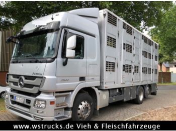 Autocarro trasporto bestiame Mercedes-Benz Actros  2544 Menke 3 Stock Vollalu: foto 1