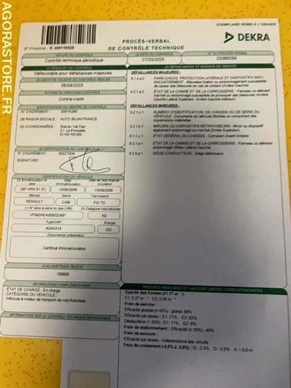 Camion POID LOURD  RENAULT MIDLUM