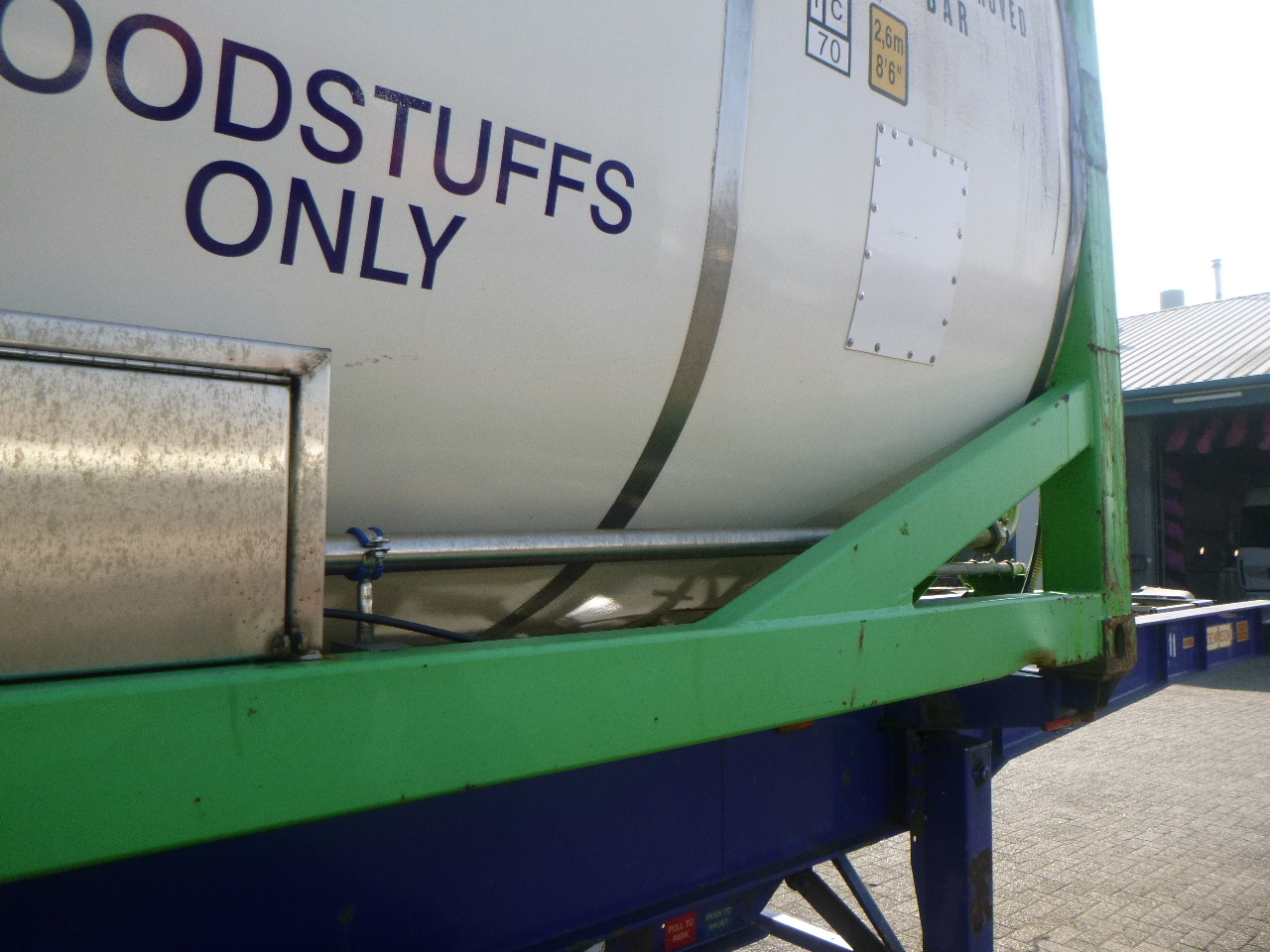 Container cisterna, Semirimorchio Danteco Food tank container inox 20 ft / 25 m3 / 1 comp: foto 9