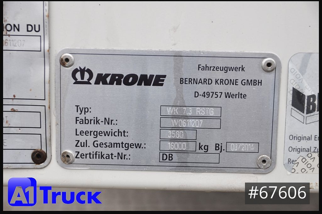 Cassa - furgone KRONE WB BDF 7,45 Koffer, Klapptische,  2780mm innen: foto 8