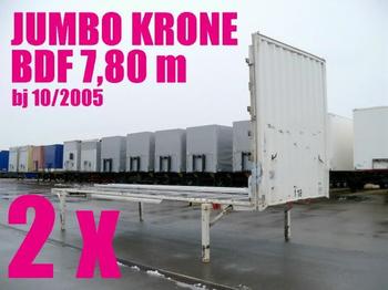 Krone WECHSELBRÜCKE PLATEAU JUMBO 7,80 2 x - Cassa mobile/ Container