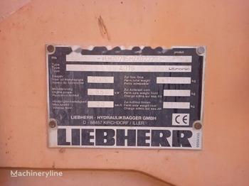 Escavatore gommato LIEBHERR A 316