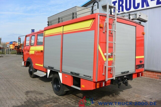 Furgone box Iveco 75E16 A Mannschaft- Feuerwehr Löschpumpe SERVO