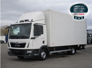 Furgone box MAN TGL 8.190 4X2 BL, E6,Koffer LBW, AHK+Kugel, Klima