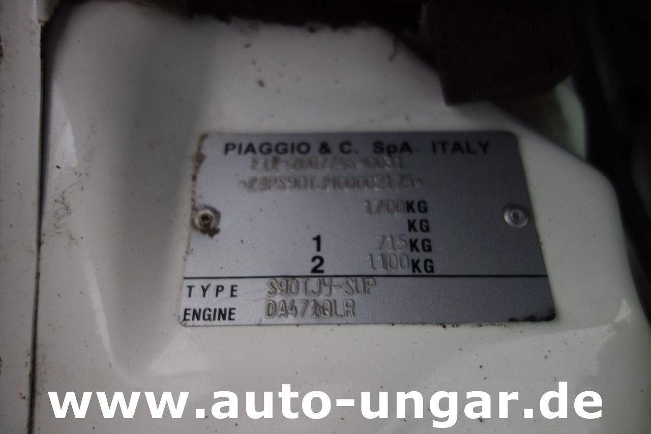 Furgone ribaltabile Piaggio Porter S90 Kipper 71PS  Euro 5 Benzin Motor Kommunalfahrzeug  1. Hand: foto 20