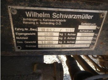 Schwarzmüller 2-Achsanhänger 2350x6000 Privatverkauf - Rimorchio agricolo