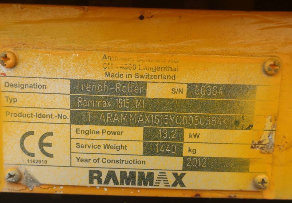 Rullo compattatore/ Rullo compressore Ammann Rammax 1515 Trench 85cm Compactor Roller: foto 10