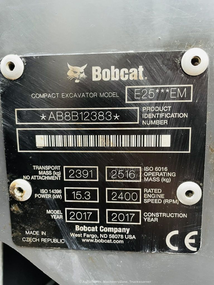 Miniescavatore Bobcat E25: foto 8