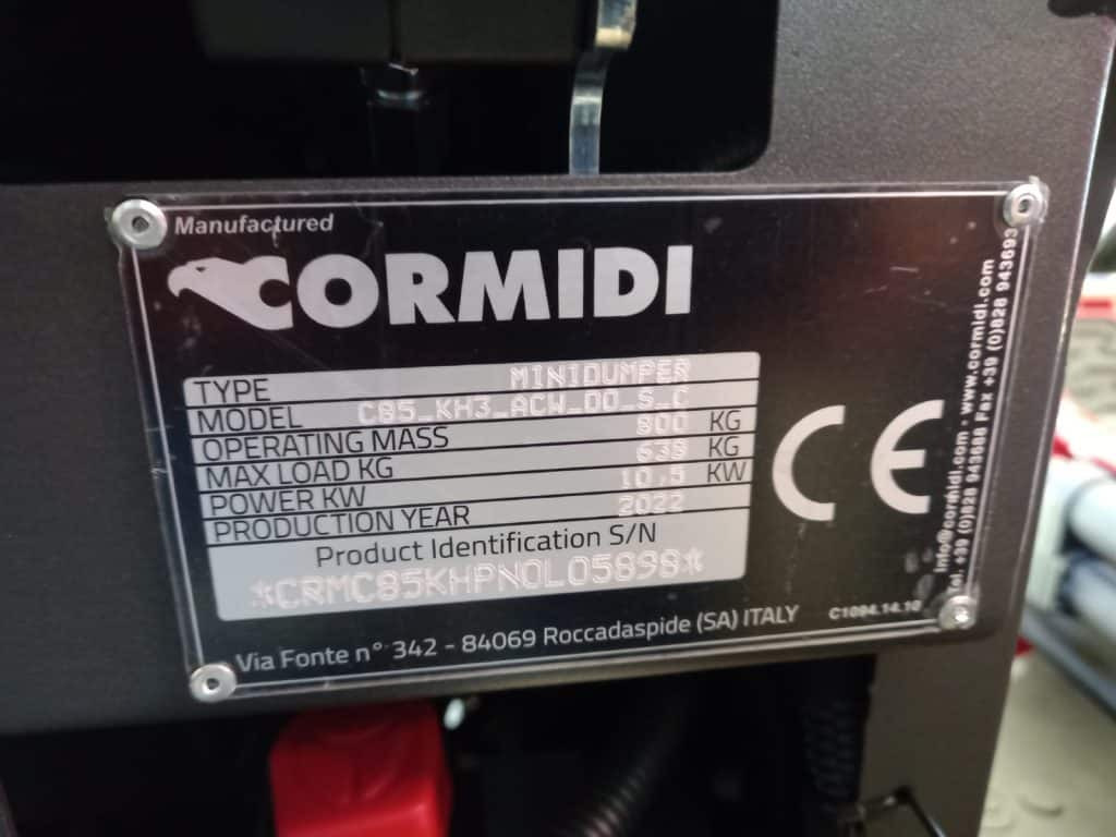 Mini dumper nuovo Cormidi C85: foto 12
