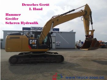 Escavatore cingolato CAT 324ELN Schnellwechsler HammerGreiferScherenHydr.