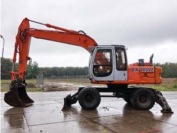 Escavatore gommato Hitachi EX165W Incl. Blade + Outriggers
