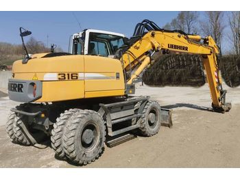 Escavatore gommato LIEBHERR A316