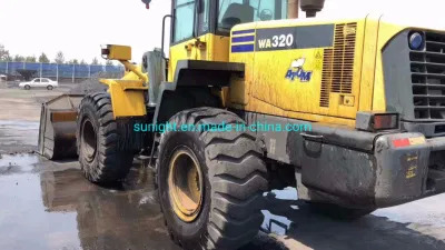 Pala gommata Excellent Quality Original 4 Ton Payloader Komatsu Wa320 Imported From Japan for Sale: foto 5