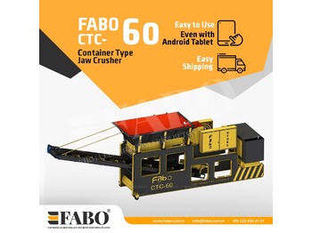 Frantoio mobile nuovo FABO CTC-60 CONTAINER TYPE JAW CRUSHER: foto 1