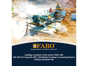 Macchina mineraria nuovo FABO MOBILE CRUSHING PLANT: foto 1