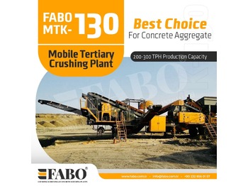 Frantoio mobile nuovo FABO MTK-130 MOBILE CRUSHING & SCREENING PLANT – SAND MACHINE: foto 1