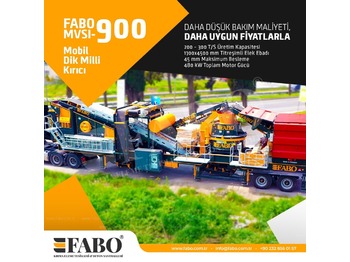 Frantoio mobile nuovo FABO MVSI 900 MOBILE VERTICAL SHAFT IMPACT CRUSHING SCREENING PLANT: foto 1
