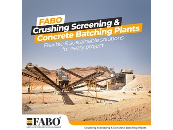 Impianto di frantumazione nuovo FABO STATIONARY TYPE 400-500 T/H CRUSHING & SCREENING PLANT: foto 1