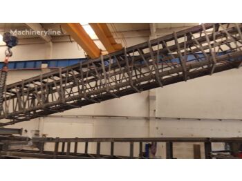 POLYGONMACH 1000x44400mm radial telescobic conveyor - Frantoio a cono