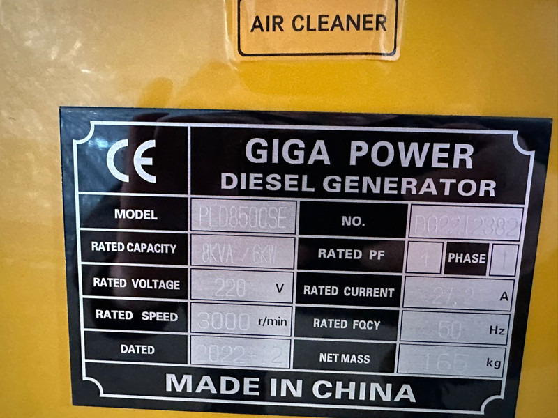 Gruppo elettrogeno nuovo Giga power PLD8500SE 8KVA silent set: foto 9