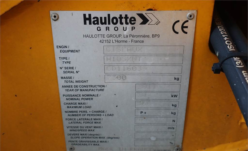 Piattaforma a pantografo Haulotte H18SXL Diesel, 4x4 Drive, 18m Working Height, 500k: foto 6