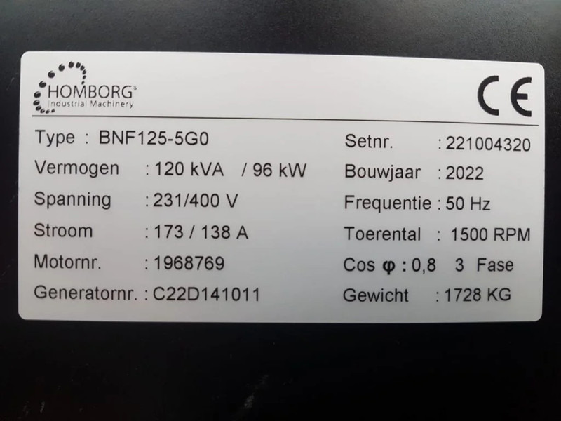 Gruppo elettrogeno nuovo Himoinsa Iveco Stamford 120 kVA Supersilent Rental generatorset New !: foto 6