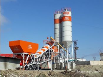 Plusmix 100 m³/hour Mobile Concrete Batching Plant - BETONYY ZAVOD - CEN - Impianto di calcestruzzo