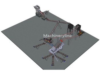 POLYGONMACH 350 tons per hour stationary crushing, screening, plant - Impianto di frantumazione