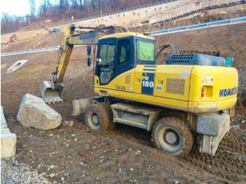 Escavatore gommato KOMATSU PW180: foto 1