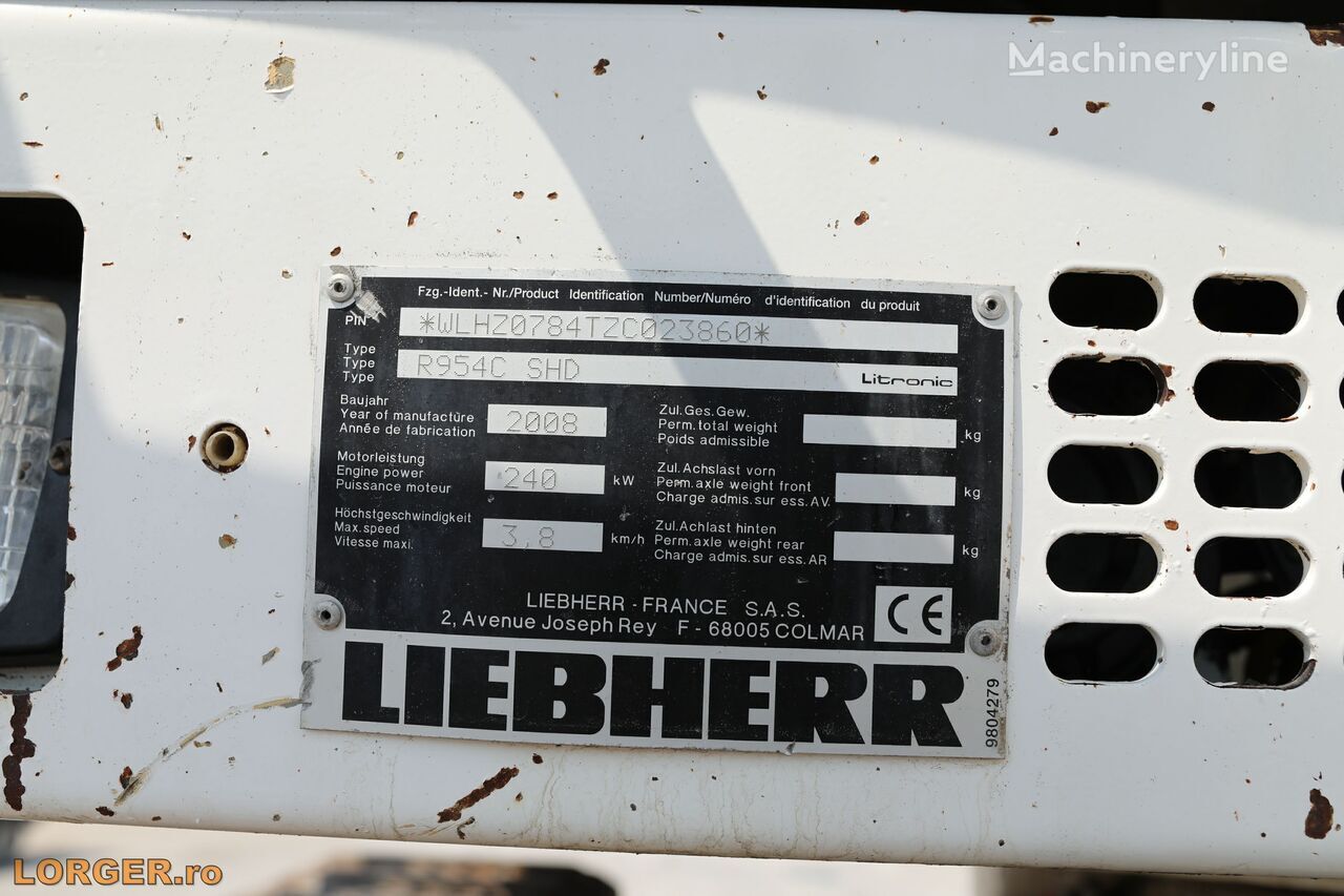 Escavatore cingolato Liebherr R 954 C: foto 20