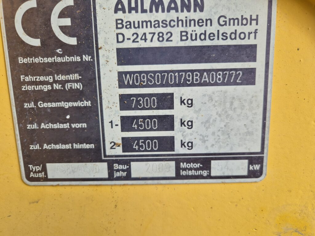 Pala gommata AHLMANN AS85