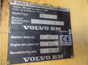 Pala gommata Volvo 120C mit unfall