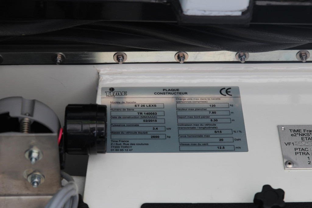 Piattaforma autocarrata Renault Master  Versalift ET26L 10m Klima nur 217h HU-UVV