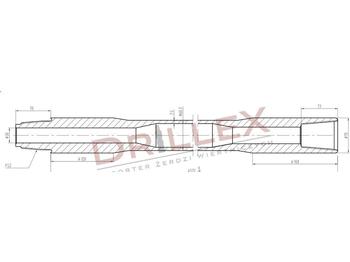 Perforatrice direzionale Vermeer D33x44,D36x50 FS1 4,5m Drill pipes, żerdzie: foto 1