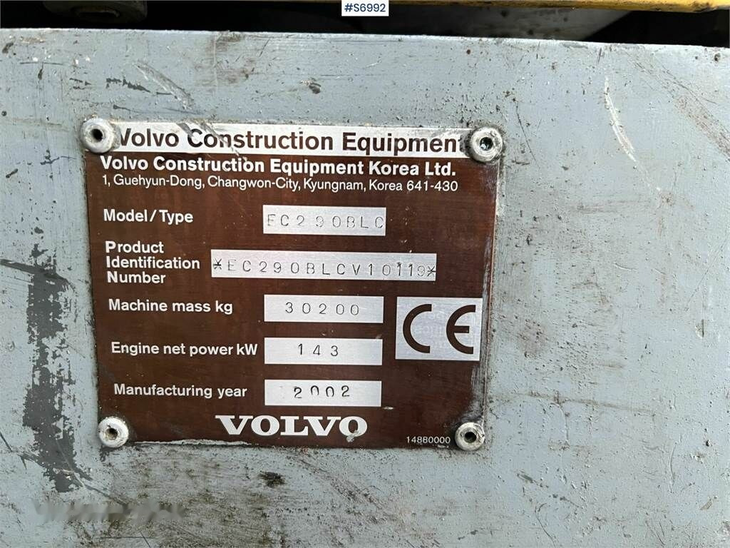 Escavatore cingolato Volvo EC290 BLC Excavator: foto 30